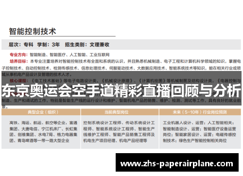 东京奥运会空手道精彩直播回顾与分析